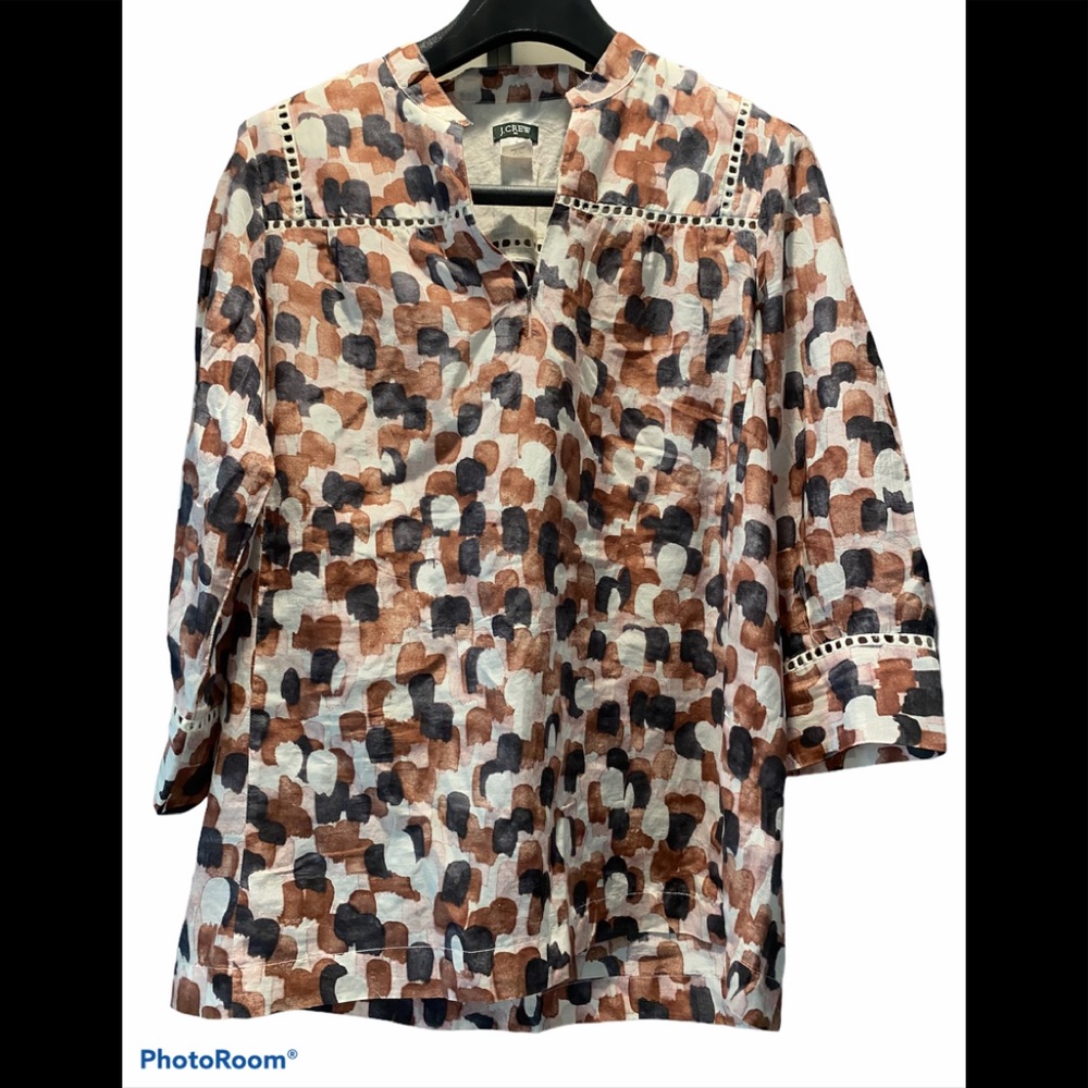 J CREW | Neopolitan Cotton Silk Top